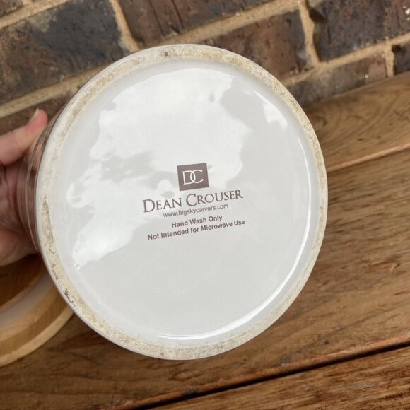 Big Sky Carvers Dean Crouser Watercolor Good Lookin’ Horse Ceramic Canister - Picture 10 of 13